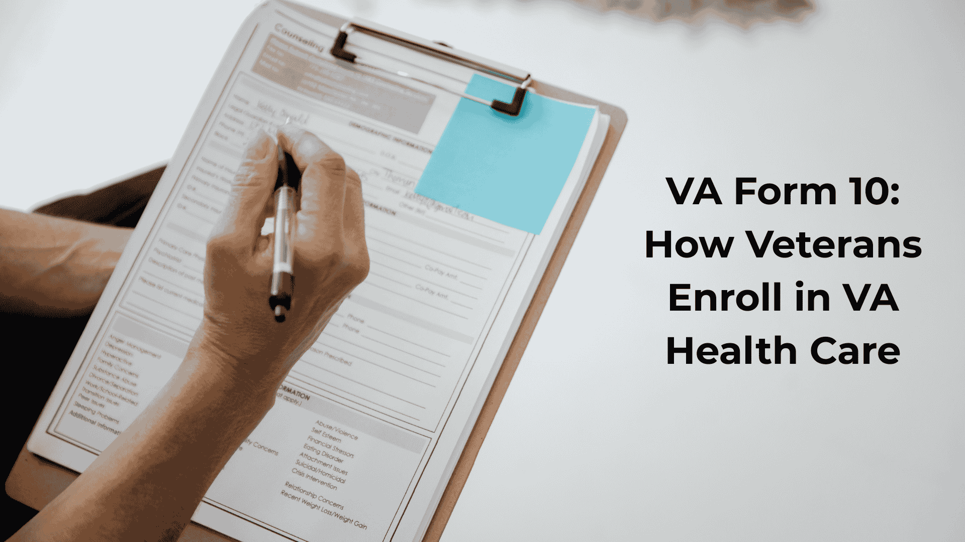 VA Form 10: How Veterans Enroll in VA Health Care