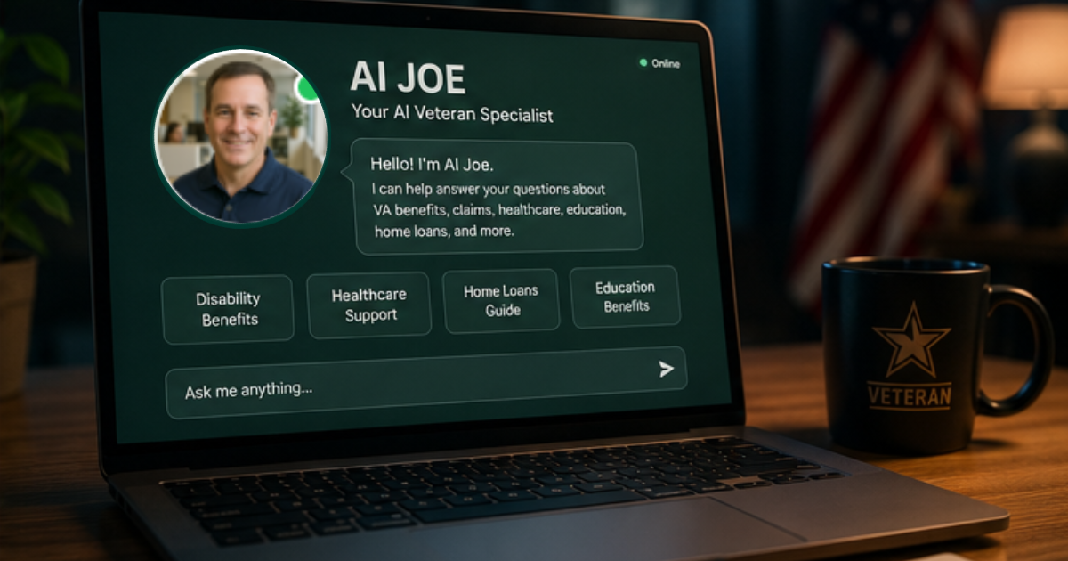 Meet AI Joe: The AI-Powered Veteran Specialist Available Anytime
